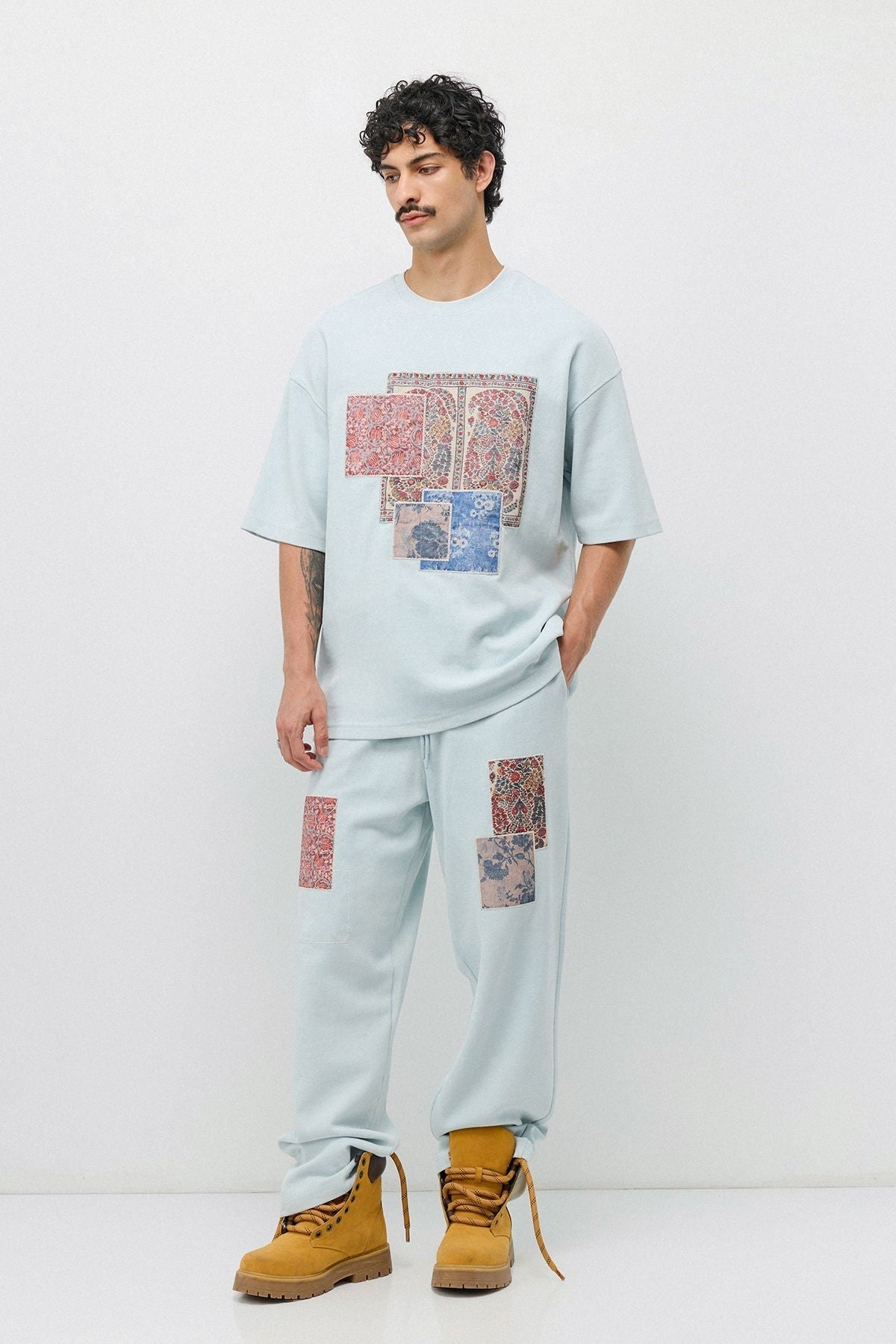 Oversize Baskılı Eşofman Takım