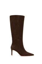 Velmora Süet 8 Cm Topuklu Çizme