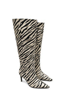 Velmora Zebra Desen 8 Cm Topuklu Çizme