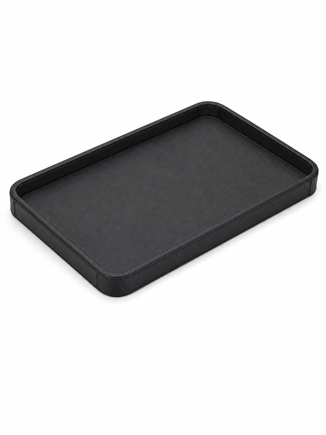 Memonza-Viéns Siyah Deri Tepsi X-Large-Tepsi-1-Milagron.com