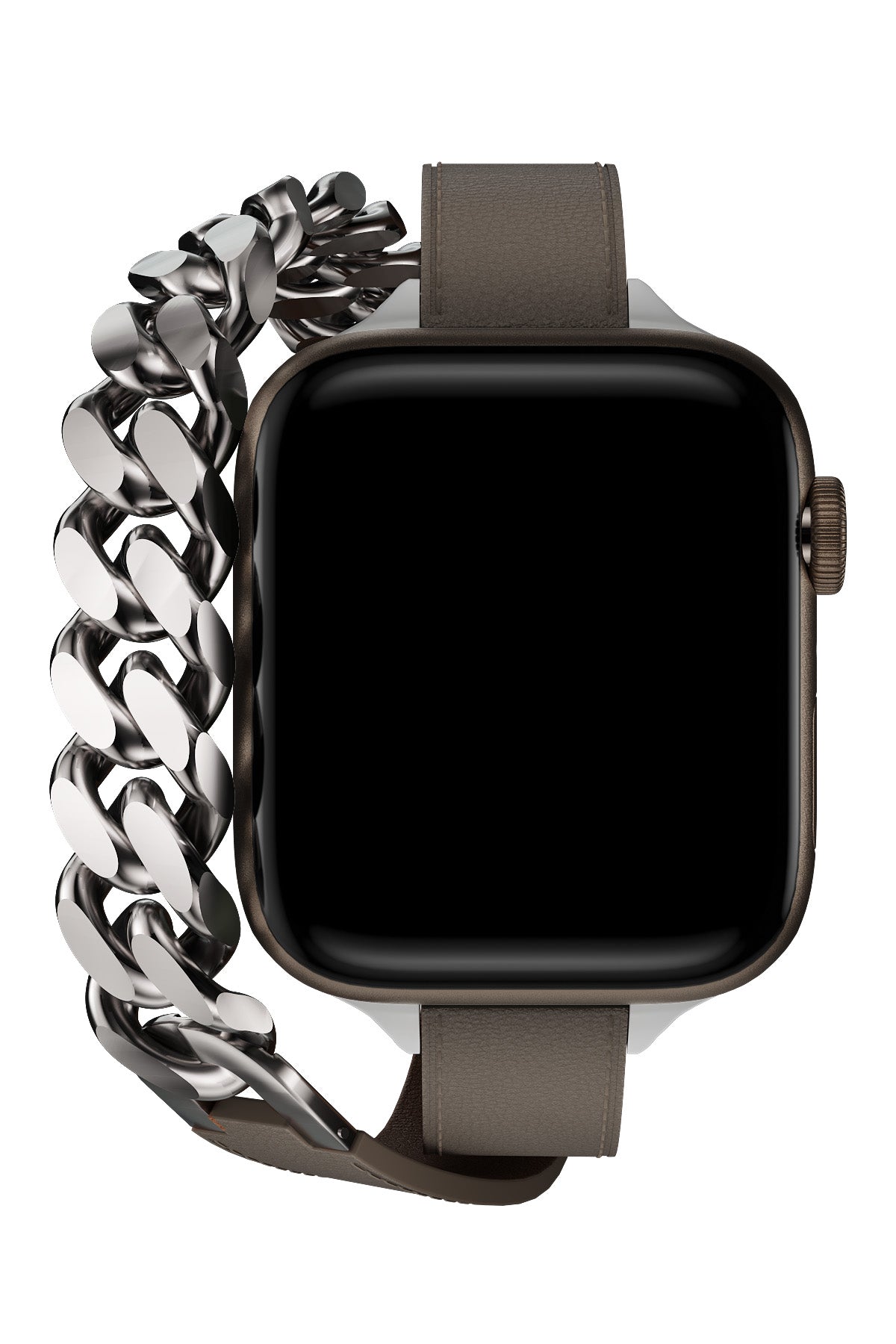 Apple Watch Uyumlu Double Tour Deri Kordon Vizon