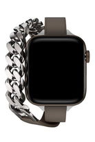 Apple Watch Uyumlu Double Tour Deri Kordon Vizon