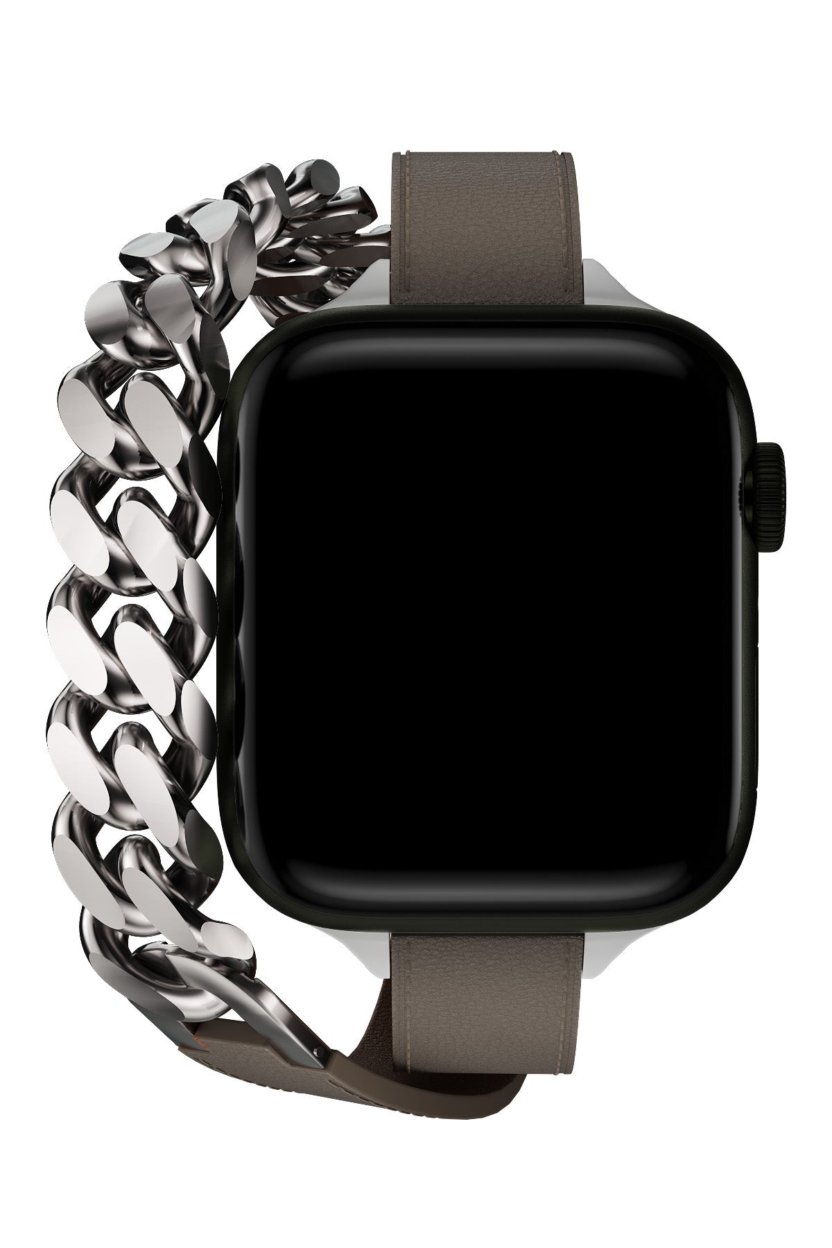 Apple Watch Uyumlu Double Tour Deri Kordon Vizon