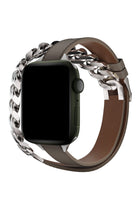 Apple Watch Uyumlu Double Tour Deri Kordon Vizon