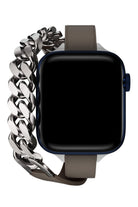 Apple Watch Uyumlu Double Tour Deri Kordon Vizon
