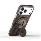 Warriors Aramid Fiber 360° Dönebilen Magsafe Yüzük Telefon Tutucu Stand