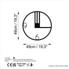 Watch-054 Dekoratif Metal Duvar Saati 