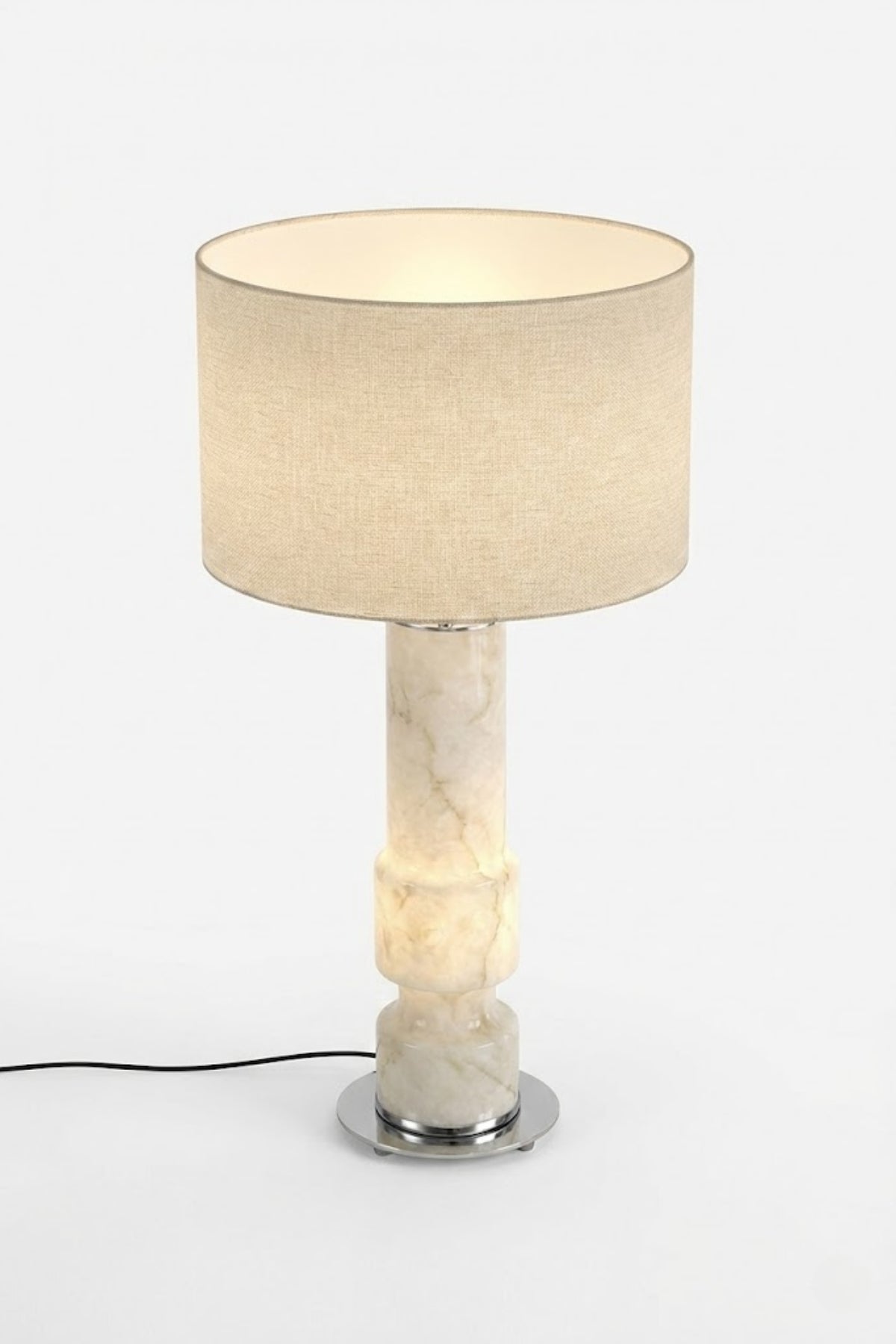 Werlina Lüks Mermer Gövdeli Modern Abajur 3514-7454