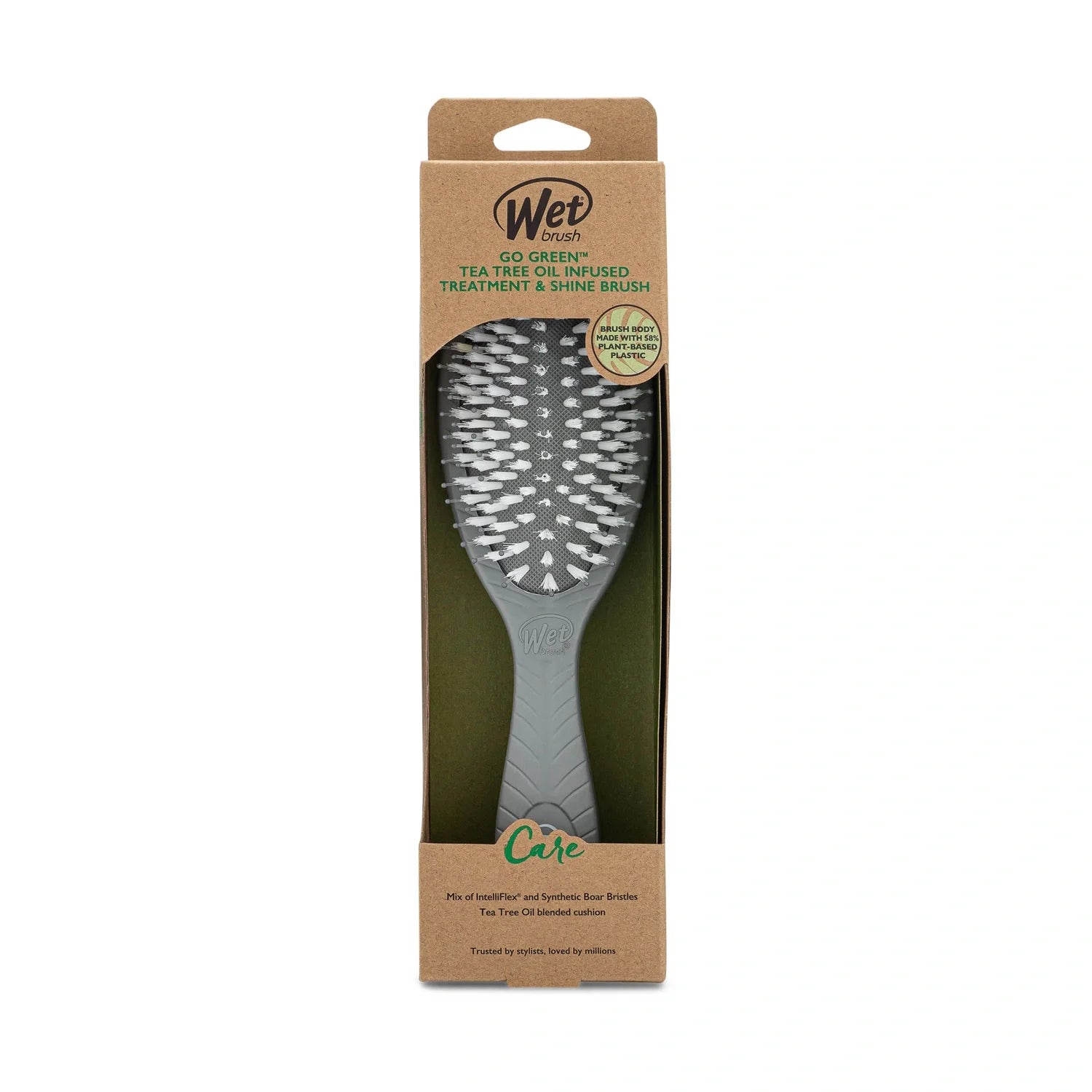 Wet Brush Go Green Treatment&Shine Aktif Karbonlu Dolaşık Açıcı Saç Fırçası