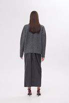 Mozto-Whitney Grey Oversize Kazak-Kazak & Triko-5-Milagron.com