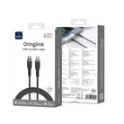 Wi-C069 Orginlink Type-C To Type-C Led Göstergeli Pd Hızlı Şarj Kablosu 60W 1M