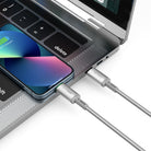 Wi-C083 Maglink Işıklı Magnetik Type-C To Lightning 27W Hızlı Şarj Kablosu 1M