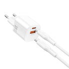 Wi-G018 Cube Gan Type-C To Type-C Pd Hızlı Şarj Cihazı Ve Kablo Set 33W