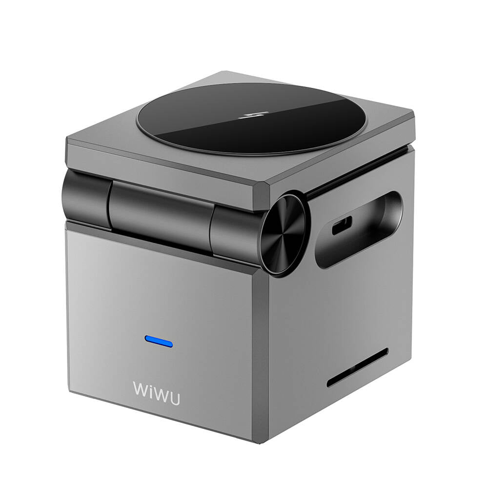 Wi-W030 Small Kare 3'Ü 1 Arada Kablosuz Şarj Standı