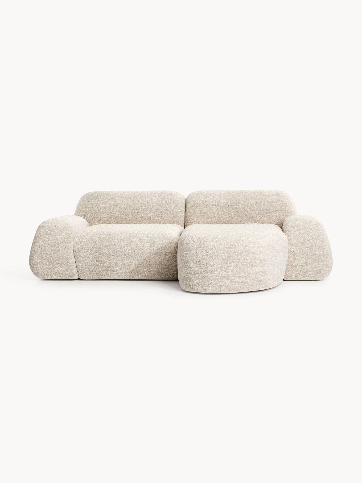 Wolke Modüler Bouclé Köşe Koltuk 3 Kişilik Modern Tasarım