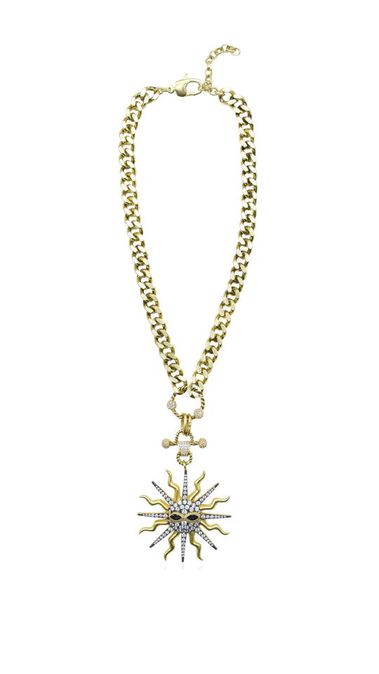 Maschera Altin Kaplama Charm Kolye