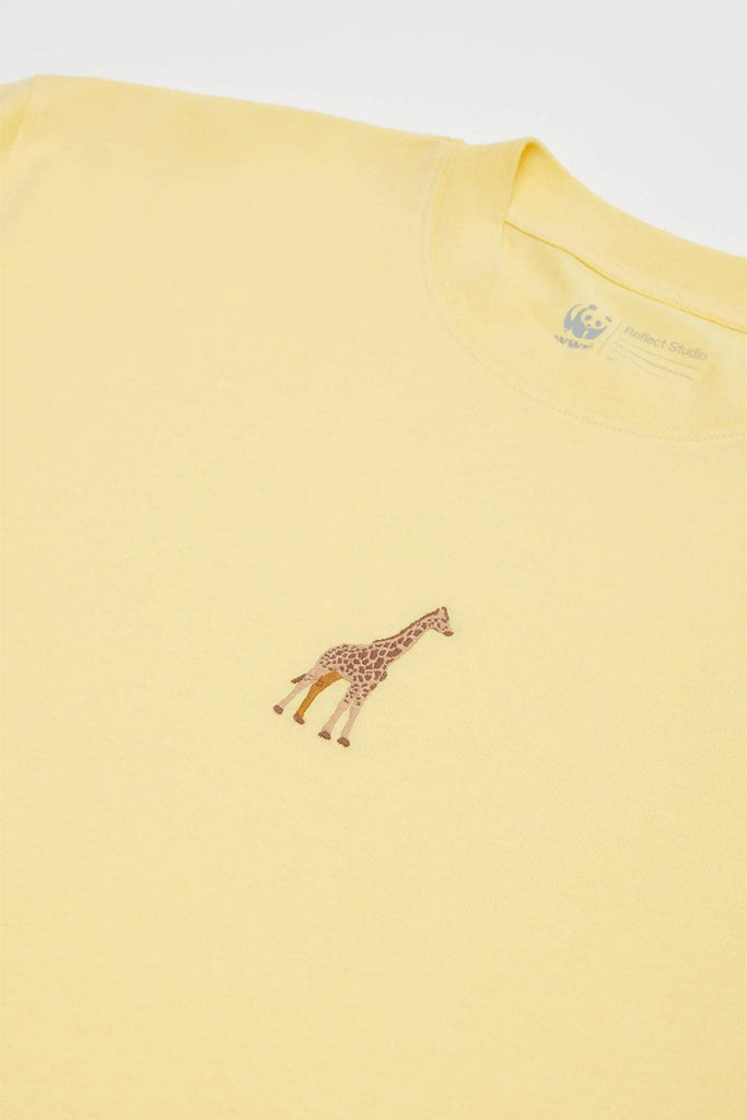 WWF MARKET | Zürafa Oversize T-shirt - Açık Sarı 1 | Milagron