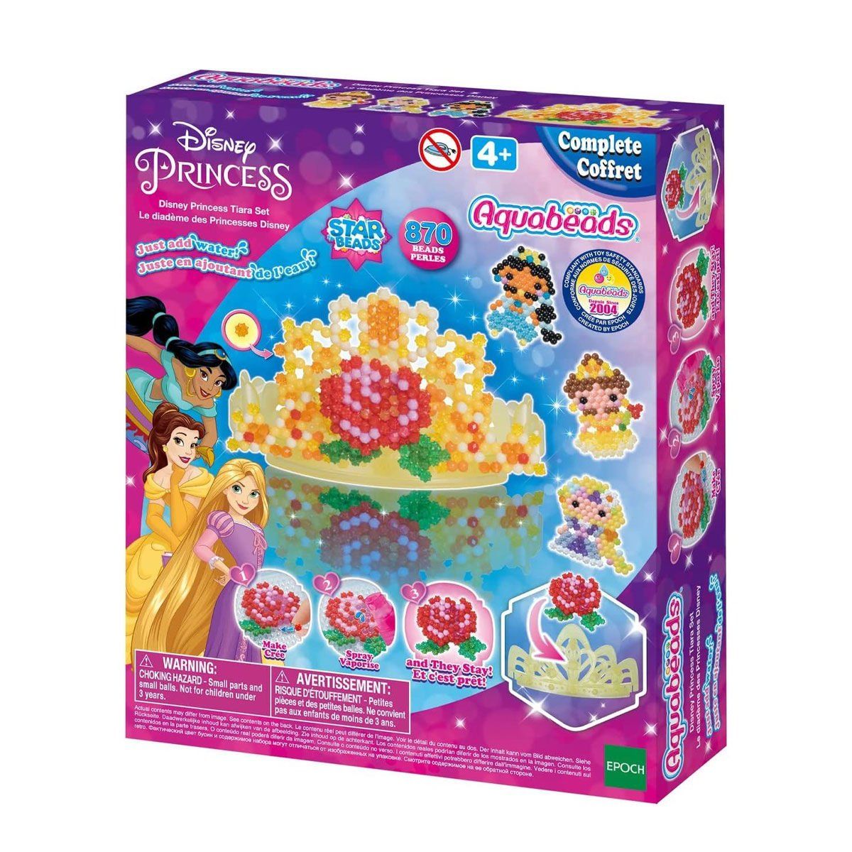 Aqua Beads Epoch Aqua Beads Disney Prenses Taç Seti, 870 Parça +4 Yaş Oyun Setleri | Milagron 