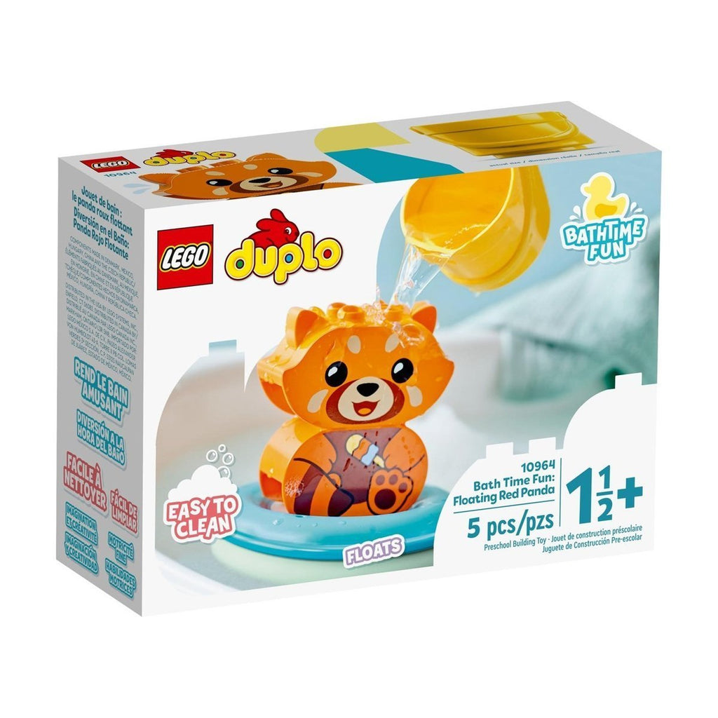 Lego Lego Duplo Banyo Zamanı Eğlencesiyüzen Kırmızı Panda, 5 Parça, +1,5 Yaş Lego Duplo | Milagron 