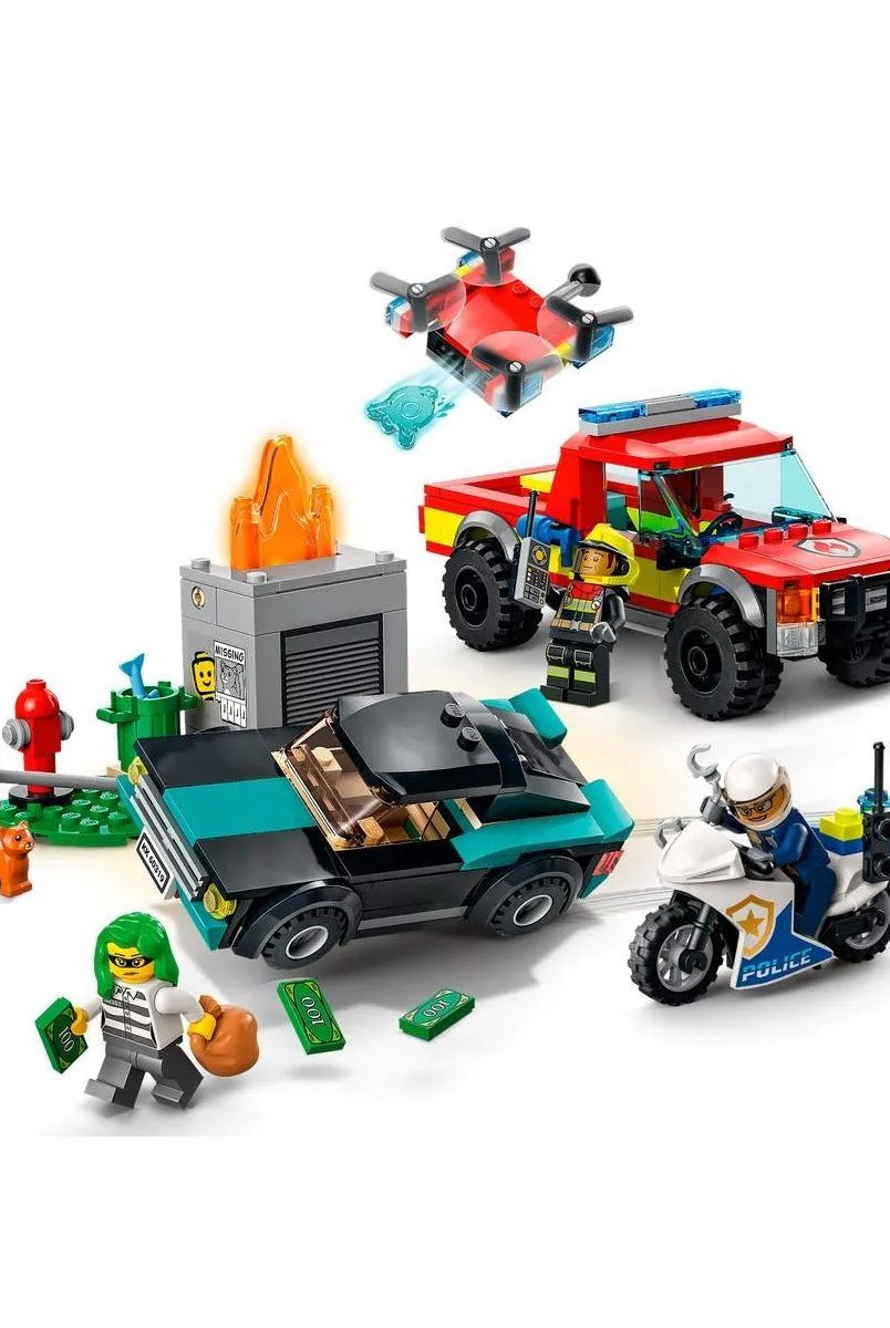 Lego Lego City İtfaiye Kurtarma Operasyonu Ve Polis Takibi 295 Parça +5 Yaş Lego City | Milagron 