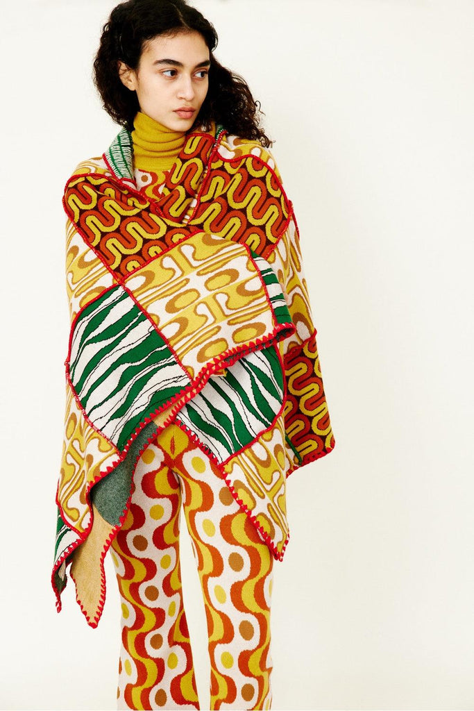 Knitly Studio | Ev Tekstili | Patchy Knit Blanket | Milagron 