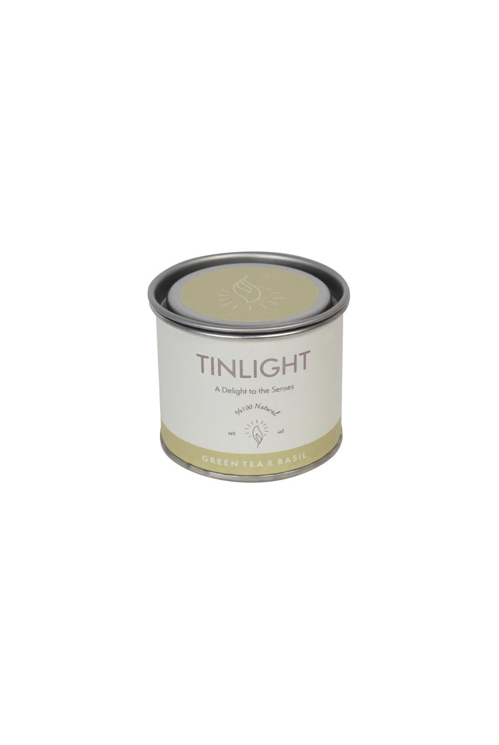 Tinlight | Mum | TINLIGHT GREEN TEA AND BASIL 170 GR | Milagron 