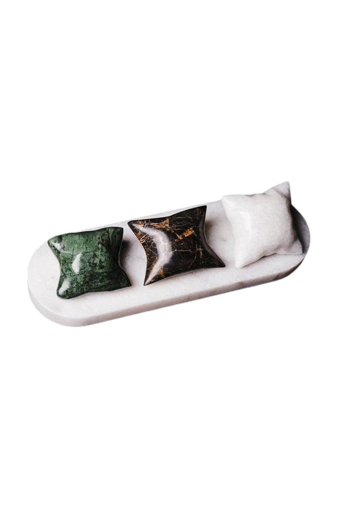 Design Elements | Dekoratif Objeler | Cushion Mini Mermer Obje- Yeşil | Milagron 