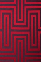 Alpaq Studio | Dekoratif Objeler | Labirent Desenli Kırmızı Ahşap Paravan | Milagron 