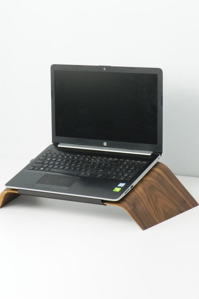 Fagus Wood | Ofis & Kırtasiye | Doğal Ağaç Laptop Masa Standı ve Yükseltici Notebook Tutucu (Ceviz) | Milagron 