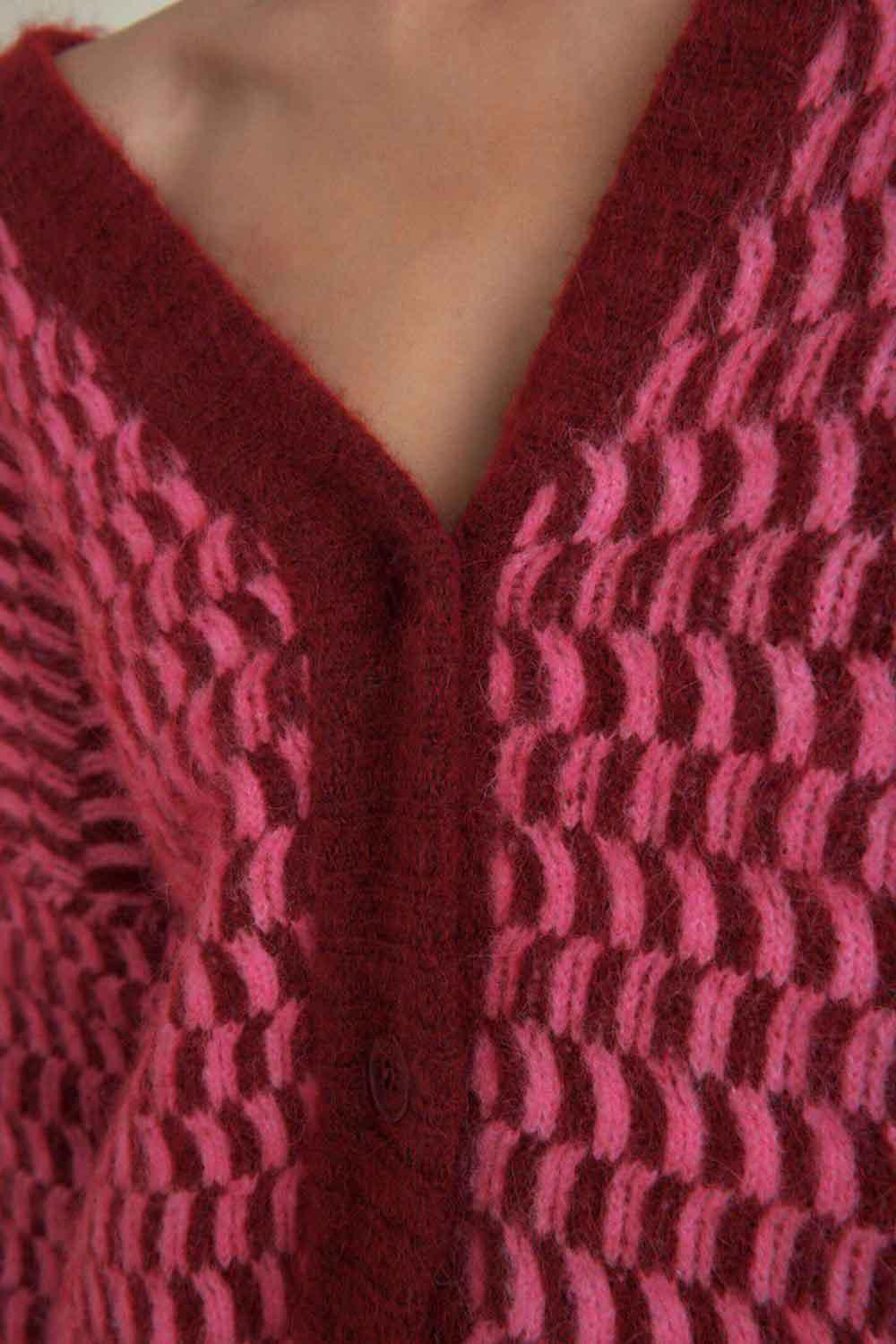 American Vintage-Gilet MI-Long ML COL V Boutonne-Kazak & Triko-5-Milagron.com