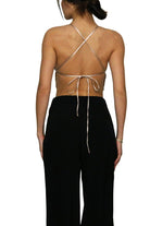 Antoa-Carmen Saten Crop Top-Crop Top-4-Milagron.com