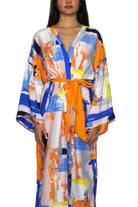 Antoa-Gaia Renkli Saten Kimono-Kimono-2-Milagron.com