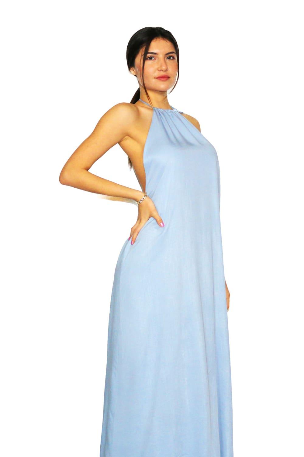 Antoa-Lily Sırtı Açık Maxi Elbise-Elbise-3-Milagron.com