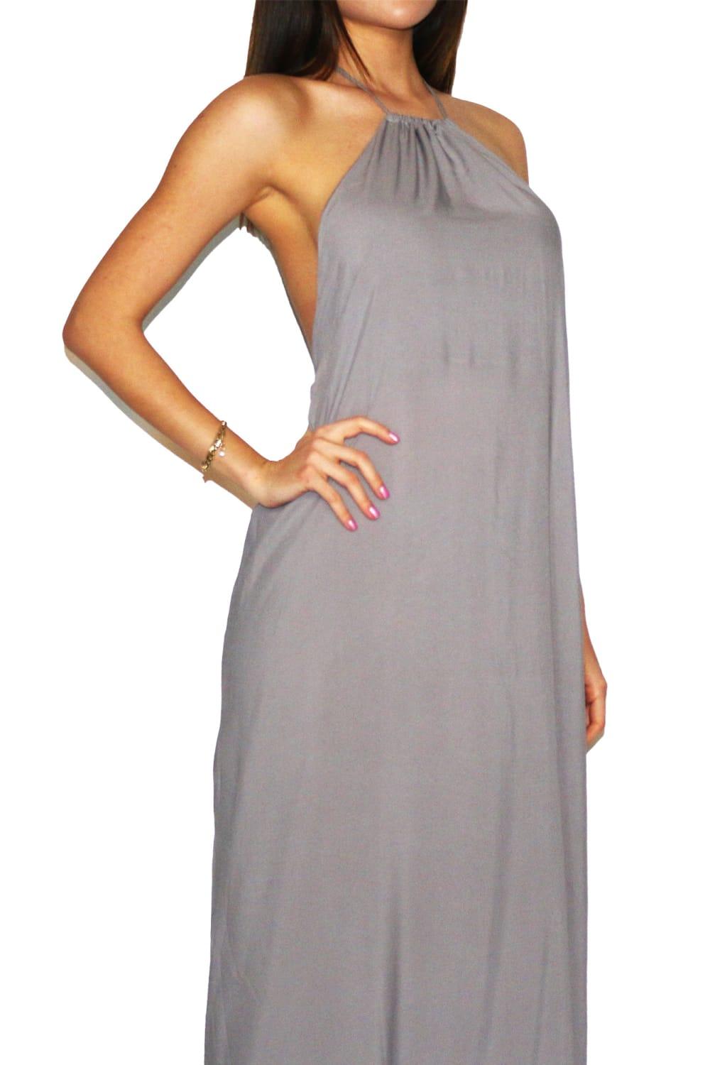 Antoa-Lily Sırtı Açık Maxi Elbise-Elbise-4-Milagron.com