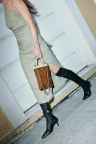 Atelier Melange-Şükran Mini El Çantası İpek Kadife Altın-Omuz Çantası-2-Milagron.com