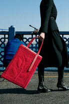 Atelier Melange-Şükran Omuz Çantası İpek Kadife Fuşya-Omuz Çantası-4-Milagron.com