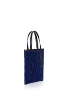 Atelier Melange-Şükran Omuz Çantası İpek Kadife Gece Mavisi-Omuz Çantası-2-Milagron.com