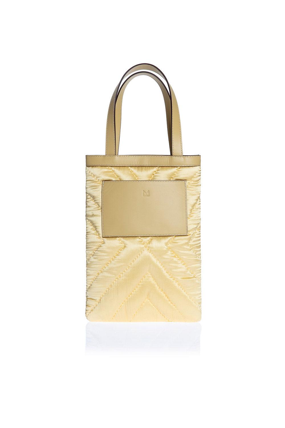 Atelier Melange-Şükran Omuz Çantası İpek Saten Sarı-Omuz Çantası-1-Milagron.com