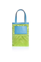 Atelier Melange-Şükran Omuz Çantası İpek Saten Yeşil Mavi-Omuz Çantası-3-Milagron.com