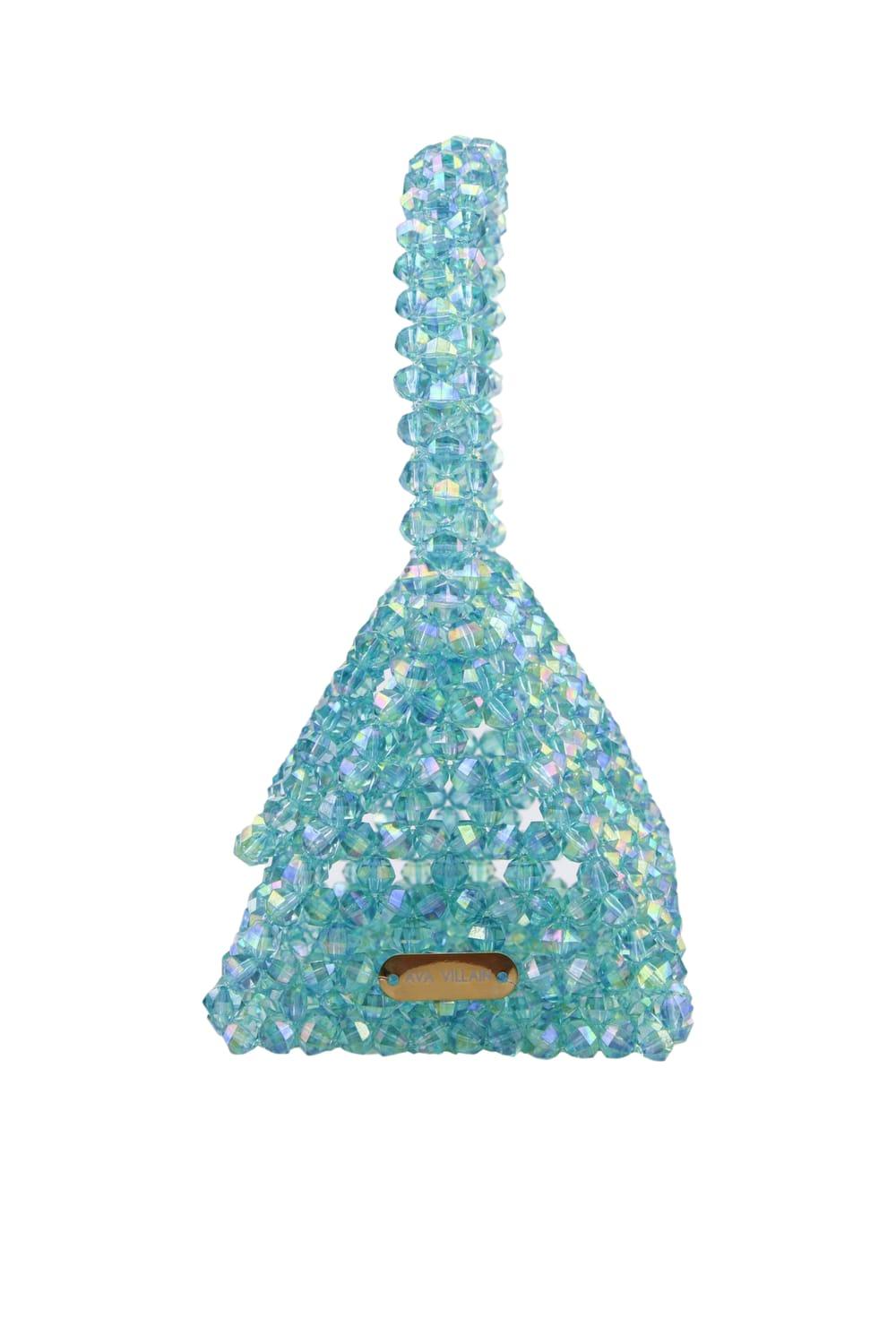 Ava Villain-Bite Boncuk Çanta Mavi-Omuz Çantası-4-Milagron.com