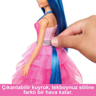 Barbie-Barbie Mavi Saçlı Prenses Bebek-Biriktirilebilir Oyuncaklar ve Setleri-3-Milagron.com