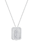 Cansui-Dikdörtgen G Harf Gümüş Kolye-Kolye-1-Milagron.com