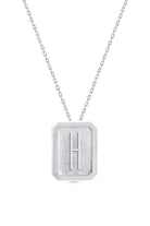 Cansui-Dikdörtgen H Harf Gümüş Kolye-Kolye-1-Milagron.com