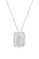 Cansui-Dikdörtgen L Harf Gümüş Kolye-Kolye-1-Milagron.com