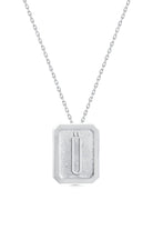 Cansui-Dikdörtgen Ü Harf Gümüş Kolye-Kolye-1-Milagron.com