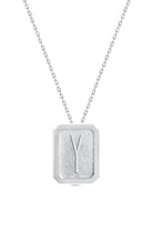 Cansui-Dikdörtgen Y Harf Gümüş Kolye-Kolye-1-Milagron.com