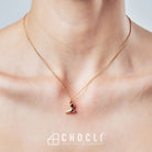 Chocli-18 Ayar Altın Kaplama Geyik Kolye-Kolye-8-Milagron.com