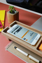 Fagus Wood-Mini Spinney Masa Düzenleyici-Masaüstü Organizer-1-Milagron.com