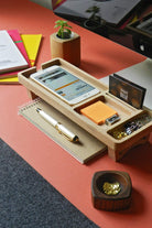 Fagus Wood-Mini Spinney Masa Düzenleyici-Masaüstü Organizer-3-Milagron.com