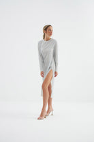 Fickle Hearts-Astrid Gümüş Elbise-Elbise-3-Milagron.com